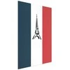 Artgeist Plakatas - Graphic Eiffel Tower Against the French Flag