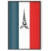Artgeist Plakatas - Graphic Eiffel Tower Against the French Flag