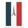 Artgeist Plakatas - Graphic Eiffel Tower Against the French Flag