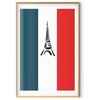 Artgeist Plakatas - Graphic Eiffel Tower Against the French Flag