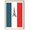 Artgeist Plakatas - Graphic Eiffel Tower Against the French Flag