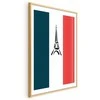 Artgeist Plakatas - Graphic Eiffel Tower Against the French Flag