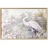 Artgeist Plakatas - Heron Wading in a Pond - illustration in light colors