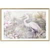 Artgeist Plakatas - Heron Wading in a Pond - illustration in light colors