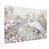 Artgeist Plakatas - Heron Wading in a Pond - illustration in light colors