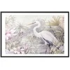 Artgeist Plakatas - Heron Wading in a Pond - illustration in light colors