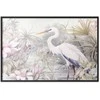 Artgeist Plakatas - Heron Wading in a Pond - illustration in light colors