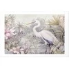Artgeist Plakatas - Heron Wading in a Pond - illustration in light colors