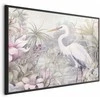 Artgeist Plakatas - Heron Wading in a Pond - illustration in light colors