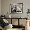 Artgeist Plakatas - Herons and Cherry Blossom - oriental-style illustration depicting birds