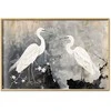 Artgeist Plakatas - Herons and Cherry Blossom - oriental-style illustration depicting birds