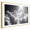 Artgeist Plakatas - Hope in the Clouds: Inspiring Sun Rays – Awaken Emotions