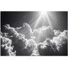 Artgeist Plakatas - Hope in the Clouds: Inspiring Sun Rays – Awaken Emotions