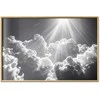 Artgeist Plakatas - Hope in the Clouds: Inspiring Sun Rays – Awaken Emotions