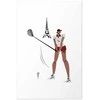 Artgeist Plakatas - Illustration of a Female Golfer with the Eiffel Tower in the Background