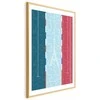 Artgeist Plakatas - Illustration of a Pool Against the French Flag