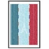 Artgeist Plakatas - Illustration of a Pool Against the French Flag
