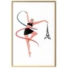 Artgeist Plakatas - Illustration of a Woman with a Ribbon - Artistic Gymnastics