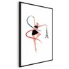 Artgeist Plakatas - Illustration of a Woman with a Ribbon - Artistic Gymnastics