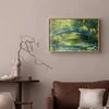 Artgeist Plakatas - Impressionist bridge - painting of a bridge against a picturesque background