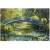 Artgeist Plakatas - Impressionist bridge - painting of a bridge against a picturesque background