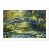 Artgeist Plakatas - Impressionist bridge - painting of a bridge against a picturesque background