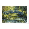 Artgeist Plakatas - Impressionist bridge - painting of a bridge against a picturesque background