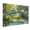 Artgeist Plakatas - Impressionist bridge - painting of a bridge against a picturesque background