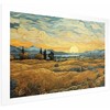 Artgeist Plakatas - Impressionistic fields - painted golden landscape with fields of grain