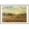 Artgeist Plakatas - Impressionistic fields - painted golden landscape with fields of grain