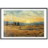 Artgeist Plakatas - Impressionistic fields - painted golden landscape with fields of grain