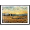 Artgeist Plakatas - Impressionistic fields - painted golden landscape with fields of grain
