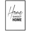 Artgeist Plakatas - Juodas and Baltas: Home Sweet Home