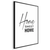 Artgeist Plakatas - Juodas and Baltas: Home Sweet Home