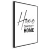Artgeist Plakatas - Juodas and Baltas: Home Sweet Home