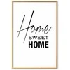 Artgeist Plakatas - Juodas and Baltas: Home Sweet Home