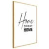 Artgeist Plakatas - Juodas and Baltas: Home Sweet Home