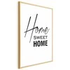 Artgeist Plakatas - Juodas and Baltas: Home Sweet Home