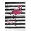 Artgeist Plakatas - Juodas Stripes and Flamingo