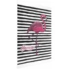 Artgeist Plakatas - Juodas Stripes and Flamingo