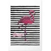 Artgeist Plakatas - Juodas Stripes and Flamingo