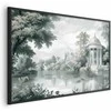 Artgeist Plakatas - Landscape with a Park and Lake in Retro Greens