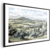 Artgeist Plakatas - Landscape with Sunny Žalias Fields