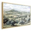 Artgeist Plakatas - Landscape with Sunny Žalias Fields