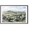 Artgeist Plakatas - Landscape with Sunny Žalias Fields