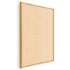 Artgeist Plakatas - Lines and Noise - a wavy grid in shades of oranžinis