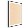 Artgeist Plakatas - Lines and Noise - a wavy grid in shades of oranžinis