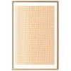Artgeist Plakatas - Lines and Noise - a wavy grid in shades of oranžinis