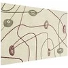Artgeist Plakatas - Lines and Shapes - a bead labyrinth on a pale, worn background