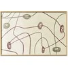Artgeist Plakatas - Lines and Shapes - a bead labyrinth on a pale, worn background